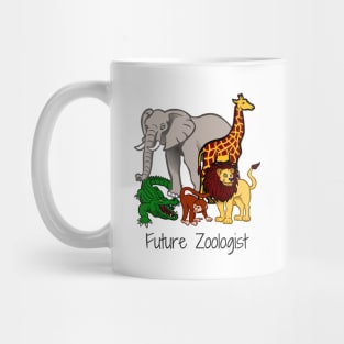 Zoologist Shirt Gift for Kids and Students Zoology Zoo Wild Animal Lion Design Mug